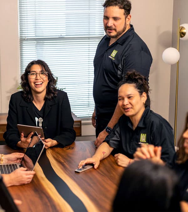 Urban Simple team in a planning meeting